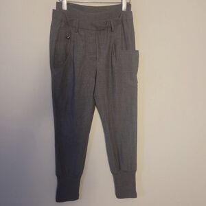 Brunello Cucinelli Grey Wool High Rise Casual Pant Sz 4 Quiet Luxury Old Money